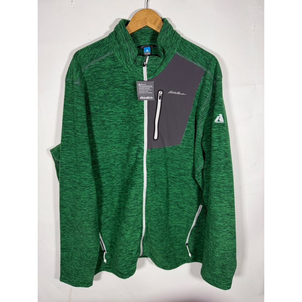 Eddie Bauer First Ascent Mt Cloud Layer Full Zip Jacket Green Men T2XL NWT